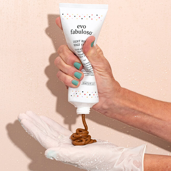 evo fabuloso light beige colour depositing conditioner - 220ml
