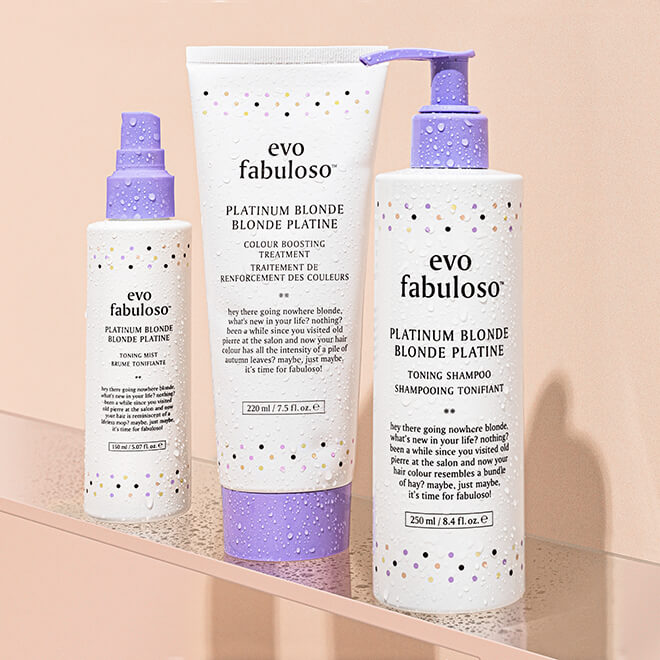 evo fabuloso platinum blonde toning mist - 140ml