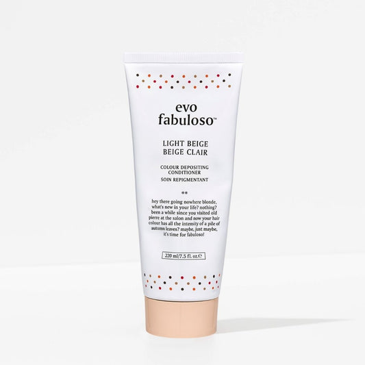 evo fabuloso light beige colour depositing conditioner - 220ml