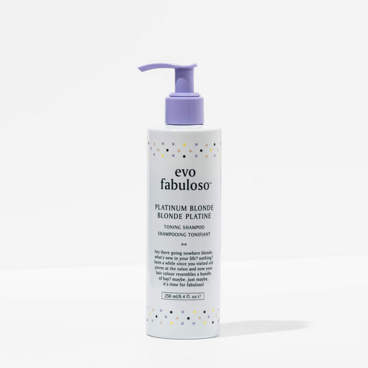 evo fabuloso platinum blonde toning shampoo - 250ml