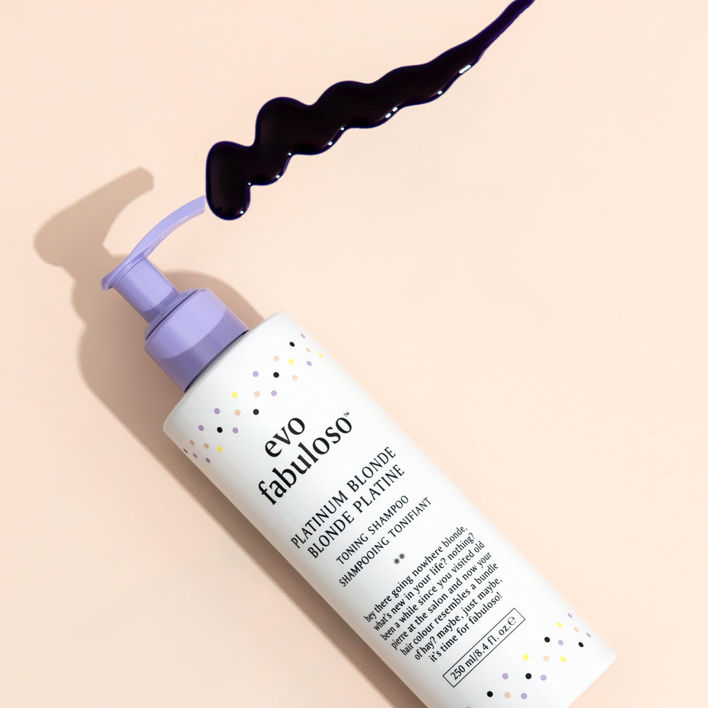 evo fabuloso platinum blonde toning shampoo - 250ml